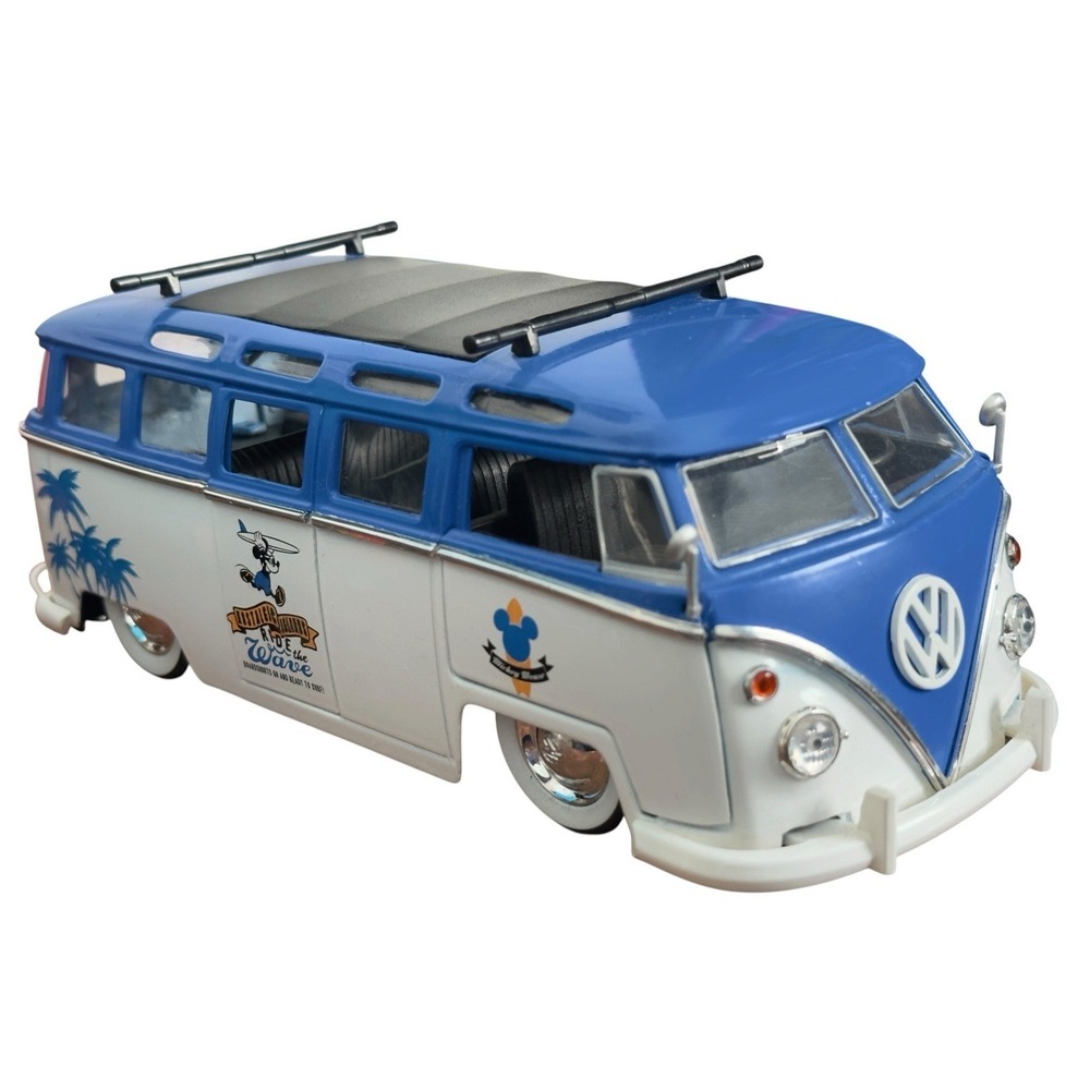 Disney Mickey Mouse Retro Minicar 1/24 Jada Toys 1962 Volkswagen Bus READ